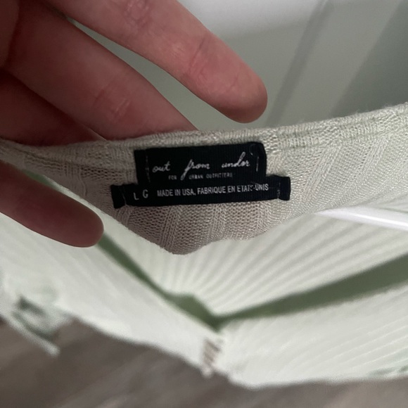 Urban Outfitters Long Sleeve Light Green Button-up Shirt/Cardigan - Picture 2 of 3